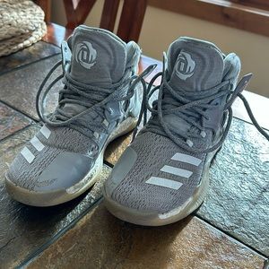 Adidas basketball shoes grey. Some scuffs